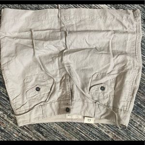 Old navy linen mid-rise skirt